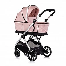 Baby stroller 3 in 1 "Aurora" powder pink