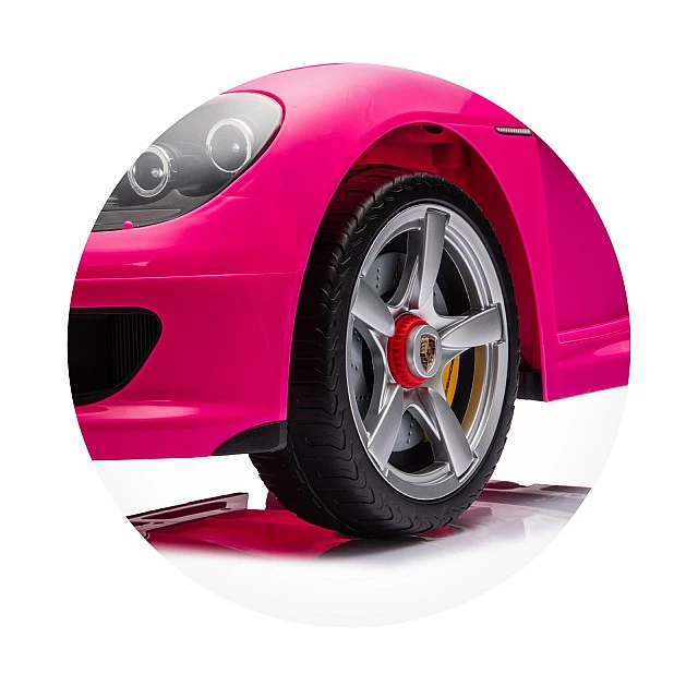 Electric car Porsche Carrera GT pink