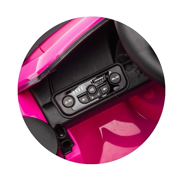 Electric car Porsche Carrera GT pink