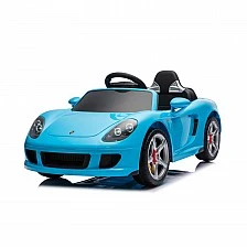 Electric car Porsche Carrera GT blue