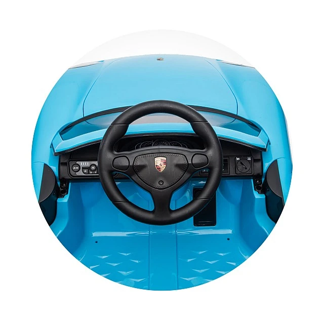 Electric car Porsche Carrera GT blue
