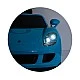 Electric car Porsche Carrera GT blue