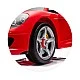 Electric car Porsche Carrera GT red