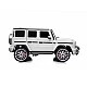 Electric SUV MERCEDES G63 for two children white EVA