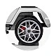 Electric SUV MERCEDES G63 for two children white EVA