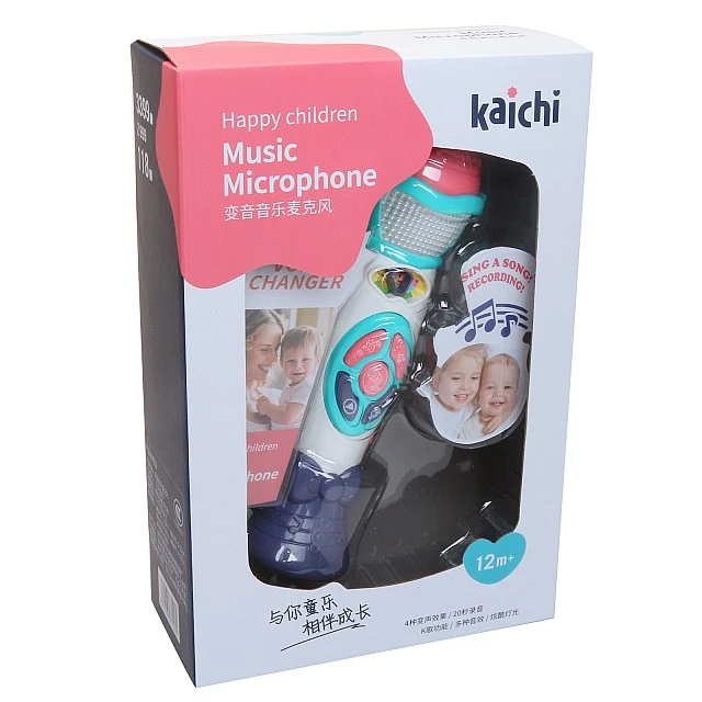 Recording microphone with music and light