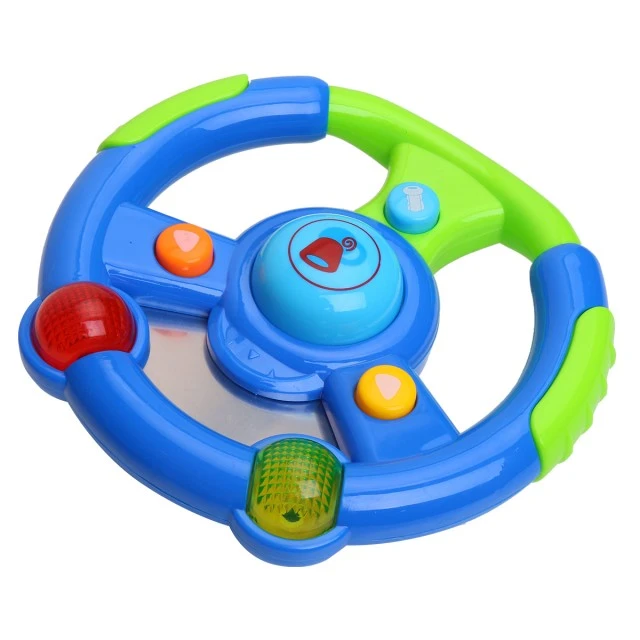 Toy steering wheel with remote control and key