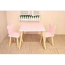 MDF butterfly table and two chairs set