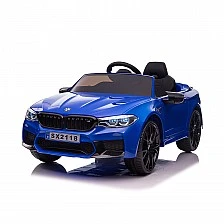 Electric car BMW M5 blue, EVA tires, leather