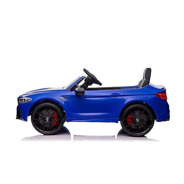 Electric car BMW M5 blue, EVA tires, leather