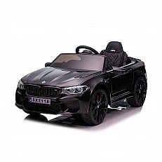 Акумулаторна кола BMW M5 черна, EVA гуми, коженa