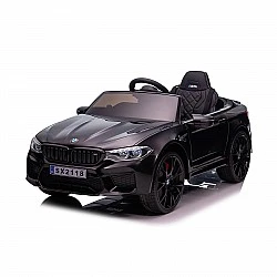 Electric car BMW M5 black, EVA tires, leather