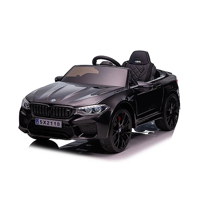 Electric car BMW M5 black, EVA tires, leather
