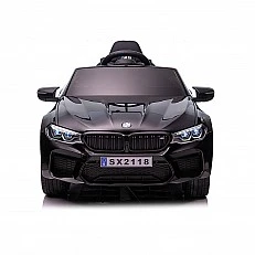 Акумулаторна кола BMW M5 черна, EVA гуми, коженa