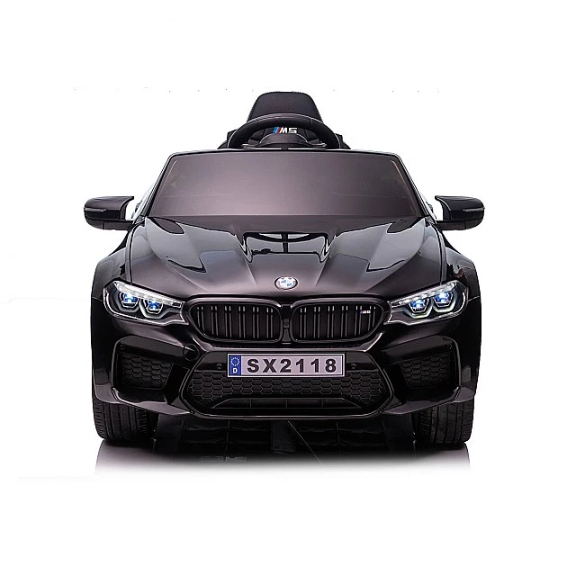 Electric car BMW M5 black, EVA tires, leather