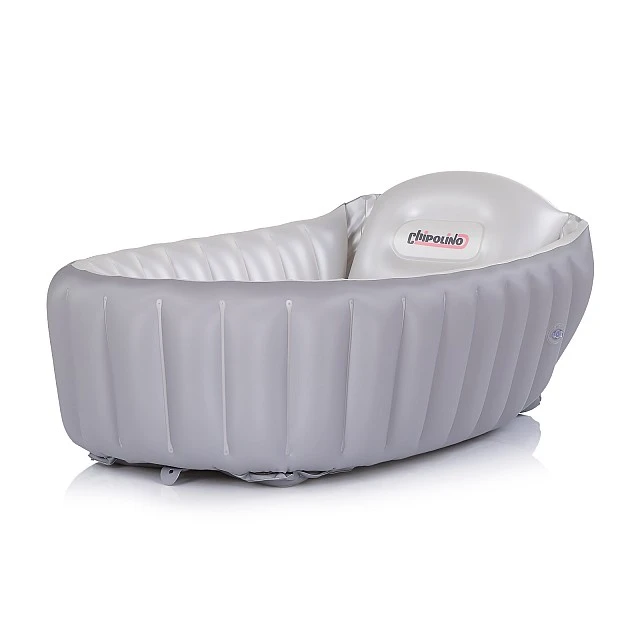 Baby Cloud bath with pump, gray