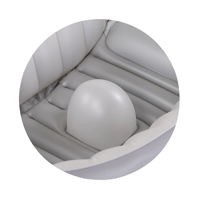 Baby Cloud bath with pump, gray
