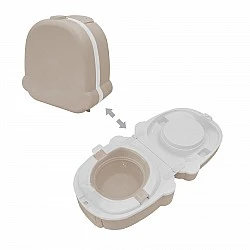 Гърне за пътуване Potty to Go беж