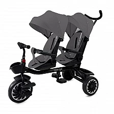 Tricycle for twins "TWIN GO" graphite