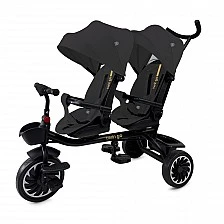 Tricycle for twins "TWIN GO" black