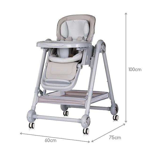 High chair/rocker Melba platinum