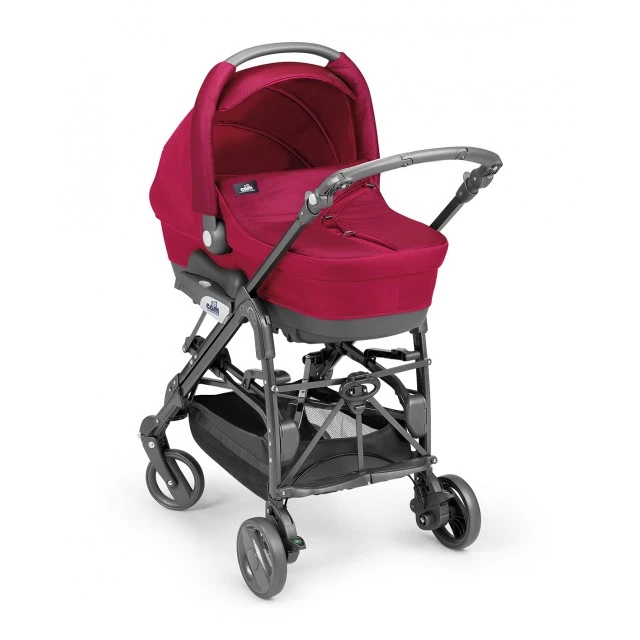 Combined baby stroller Minu Sport 178 burgundy