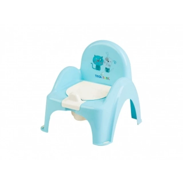 Baby Potty Chair Dog & Kitten blue
