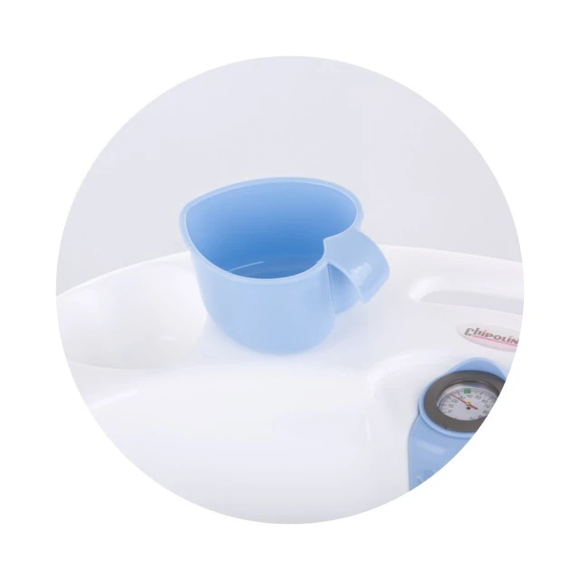 Baby bath with pad and stand Vela 87cm blue
