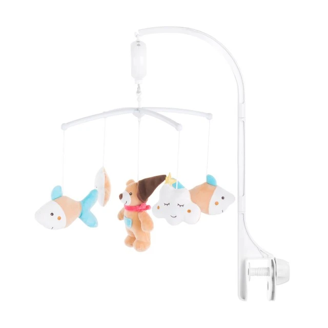 Teddy bear musical bed toy