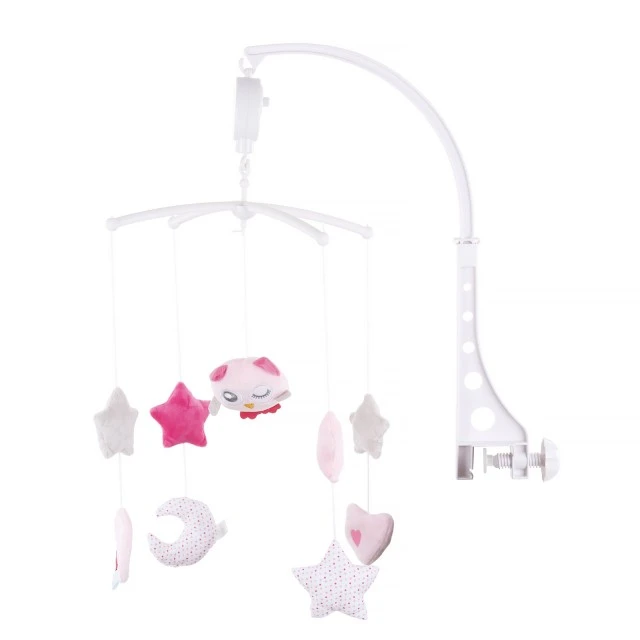 Musical toy for bed Pink chick