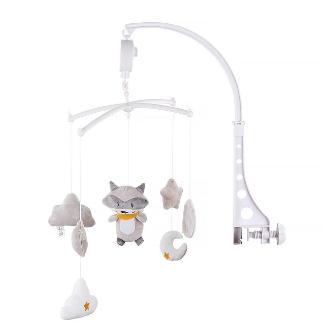 Raccoon musical bed toy