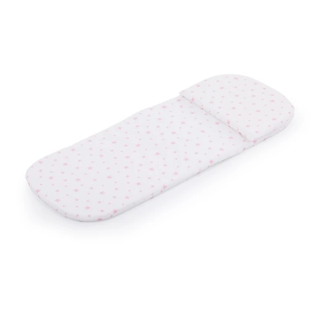 Pink stars stroller mattress
