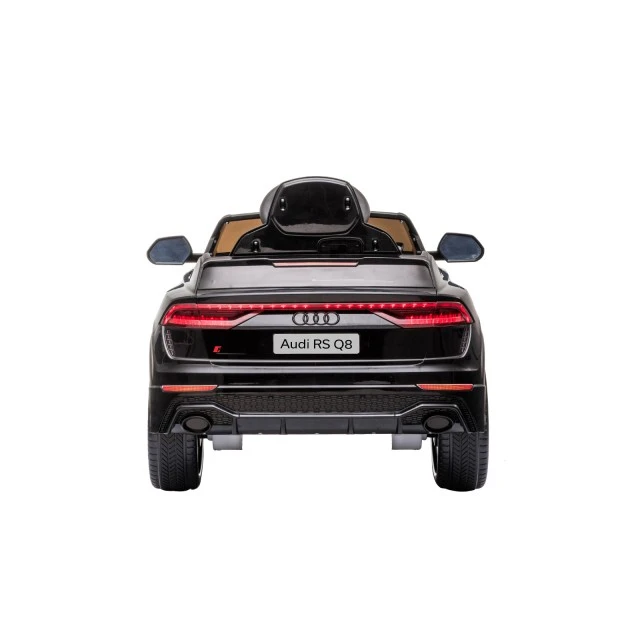 Battery operated car AUDI RS Q8 , EVA wheels, leather seat, black