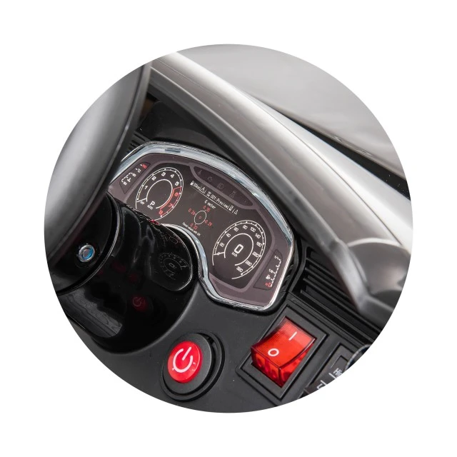 Battery operated car AUDI RS Q8 , EVA wheels, leather seat, black