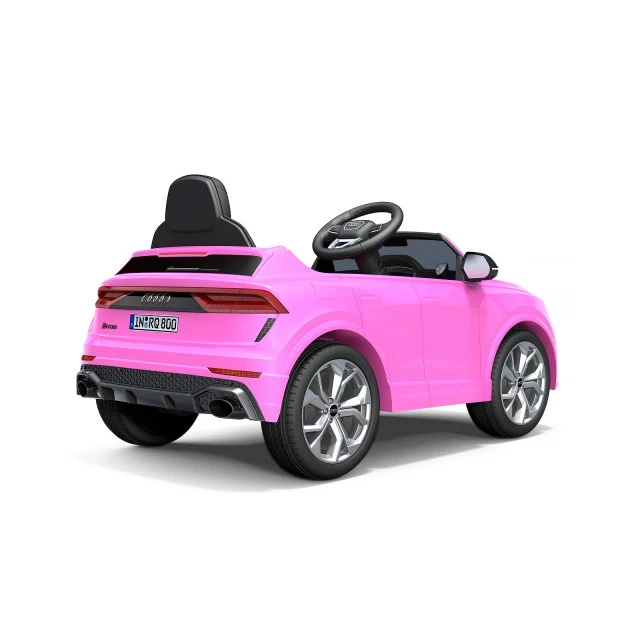 Battery operated car AUDI RS Q8, EVA wheels, leather seat, pink