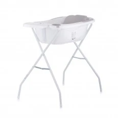 Baby bath with pad and stand Vela 87cm gray