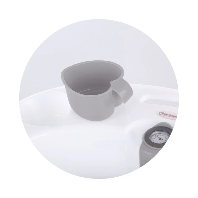 Baby bath with pad and stand Vela 87cm gray