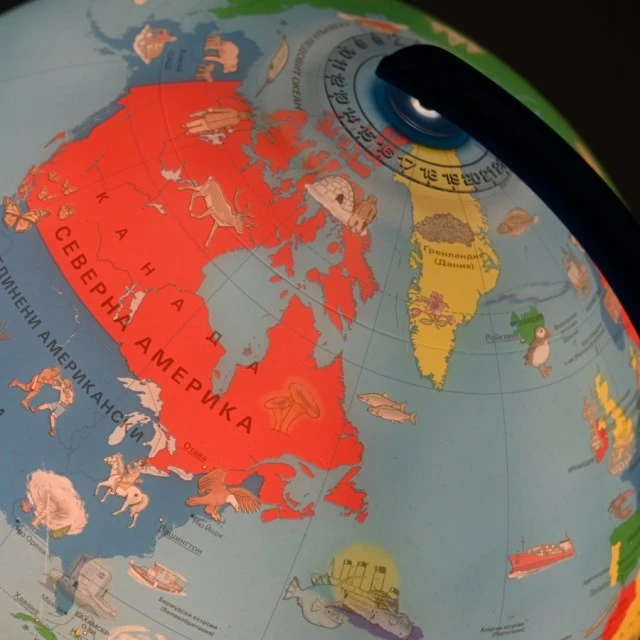 Children’s globe, political, 26 cm, luminous