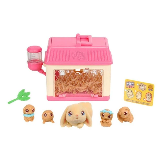 Little Live Pets Къщичка със зайче и бебета изненади Mama Surprise Minis