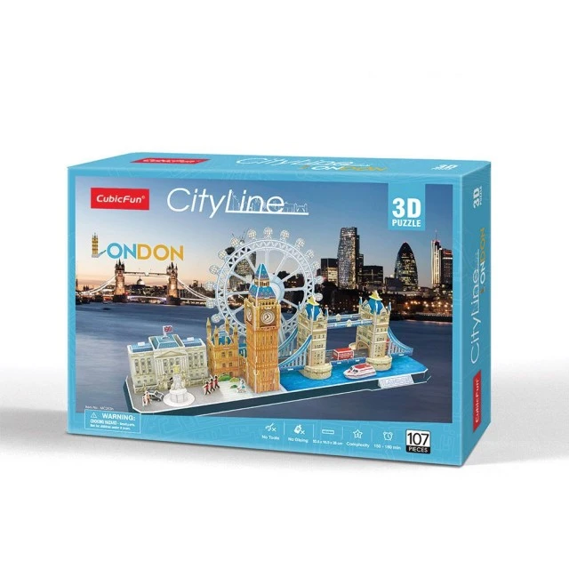 CubicFun 3D Пъзел CITY Line LONDON