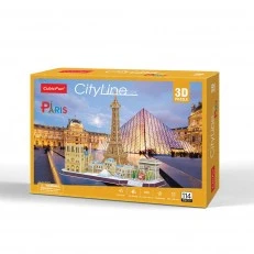 CubicFun 3D Пъзел CITY Line PARIS