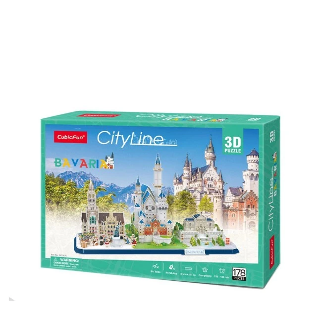 CubicFun 3D Пъзел CITY LINE BAVARIA