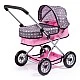 BAYER Количка за кукли SMARTY с чанта и прибори за хранене сиво/розова