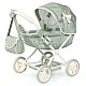BAYER Doll stroller COSY with bag, blanket and pillow green