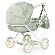 BAYER Doll stroller COSY with bag, blanket and pillow green
