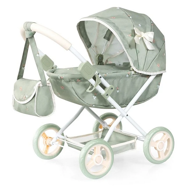 BAYER Doll stroller COSY with bag, blanket and pillow green