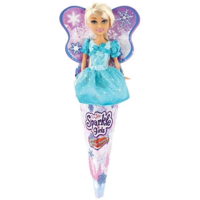 Sparkle Girlz Winter Princess doll Super Sparkly in cone