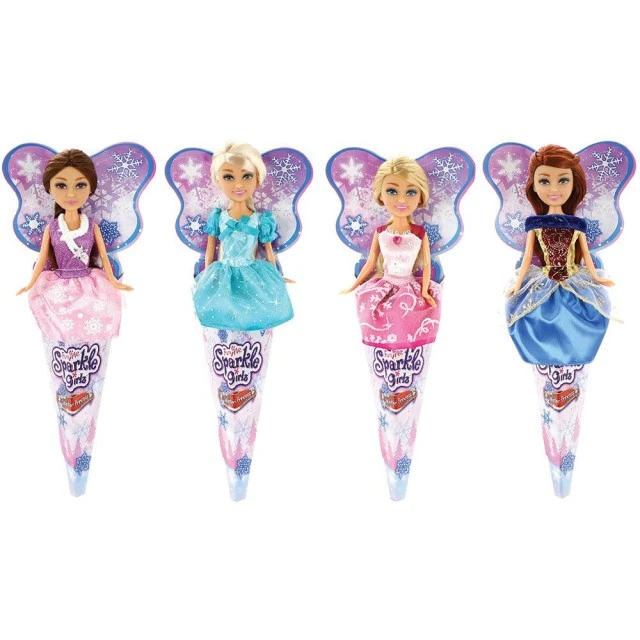 Sparkle Girlz Winter Princess doll Super Sparkly in cone