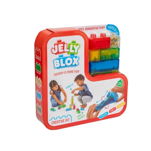 JELLY BLOX Construction set with soft blocks 20 pcs