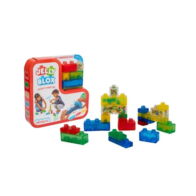 JELLY BLOX Construction set with soft blocks 20 pcs